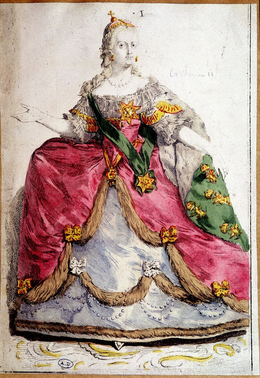 Portret van Catharina II van Rusland door Unknown artist