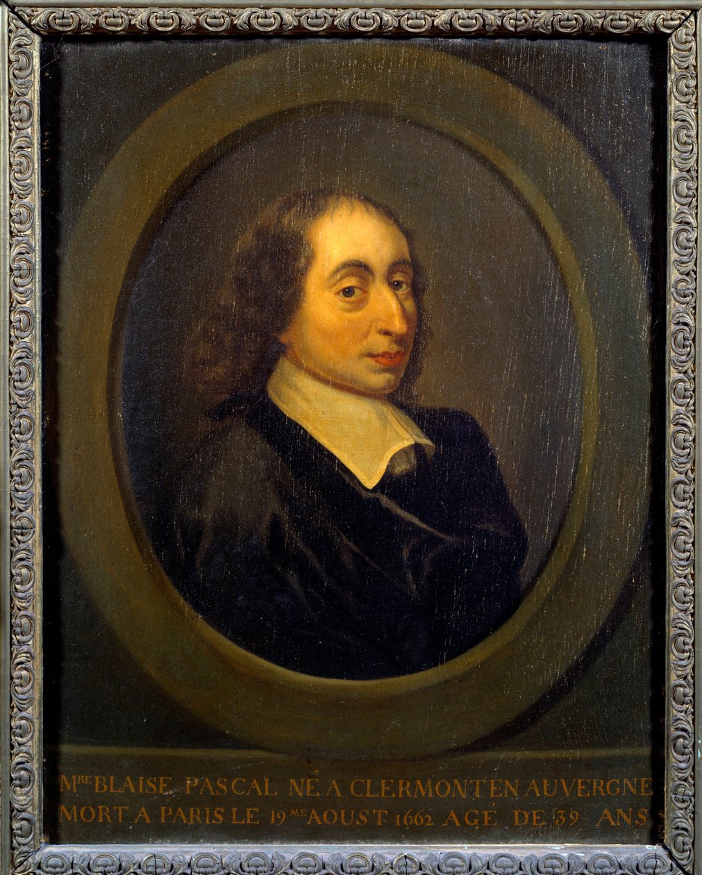 Portret van Blaise Pascal door Unknown artist