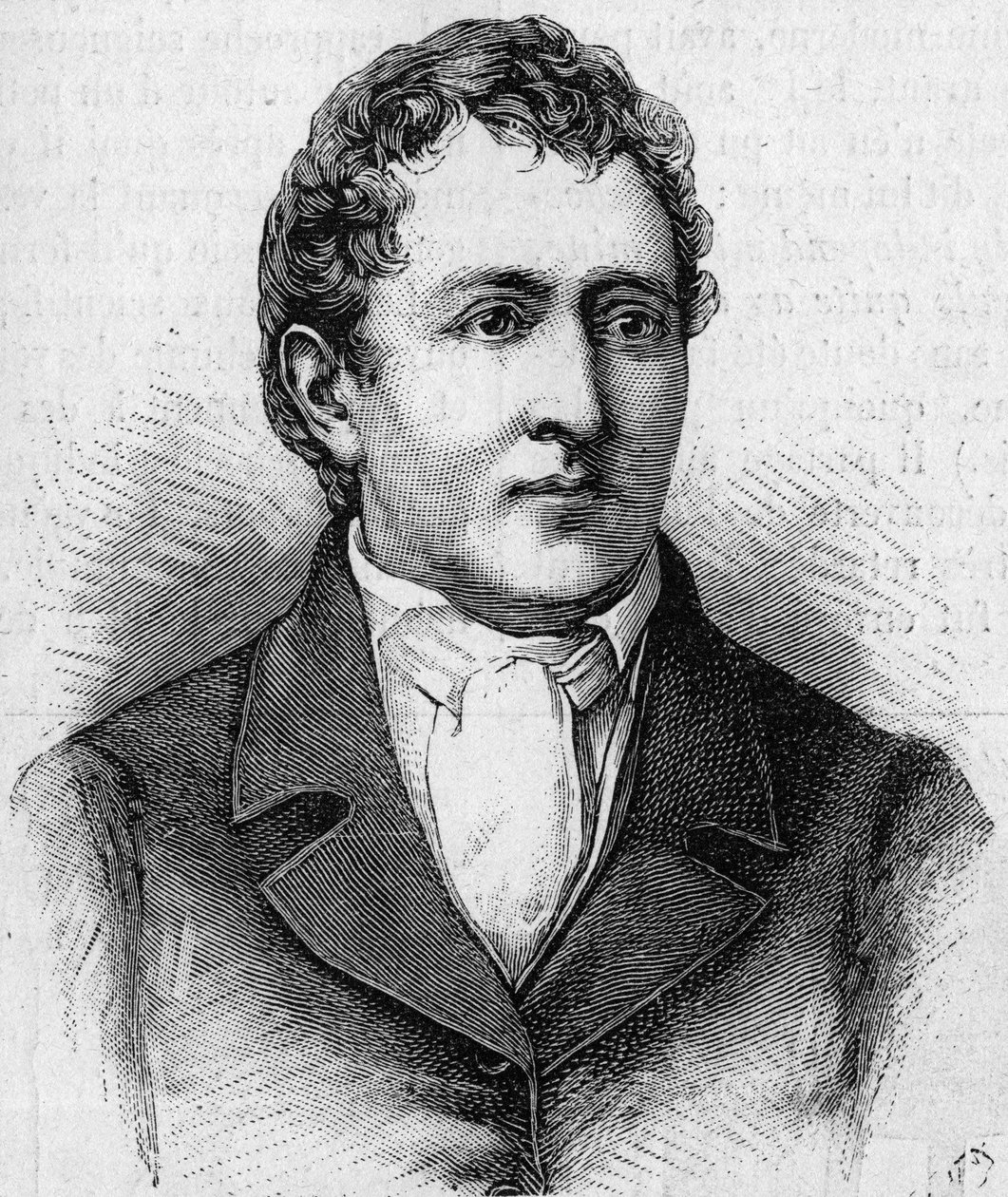 Portret van Carl Wilhelm Scheele (1742-1786), Zweedse chemicus. (Van een portret uit die tijd). Gravure in La Nature: revue des sciences et de leurs applications aux arts et a l