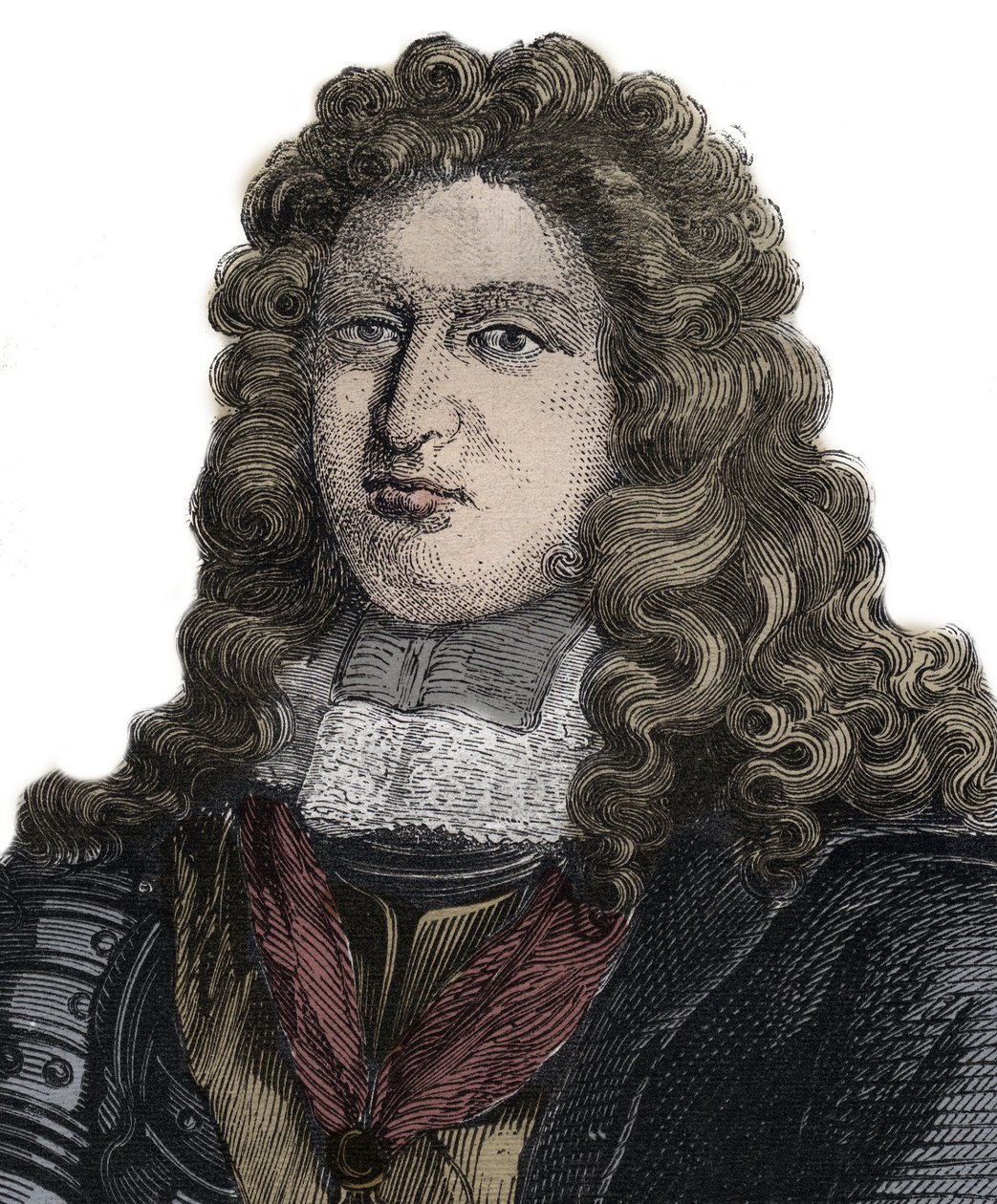 Portret van Charles Auguste de La Fare Comte de Laugeres (1644-1712), Franse dichter door Unknown artist