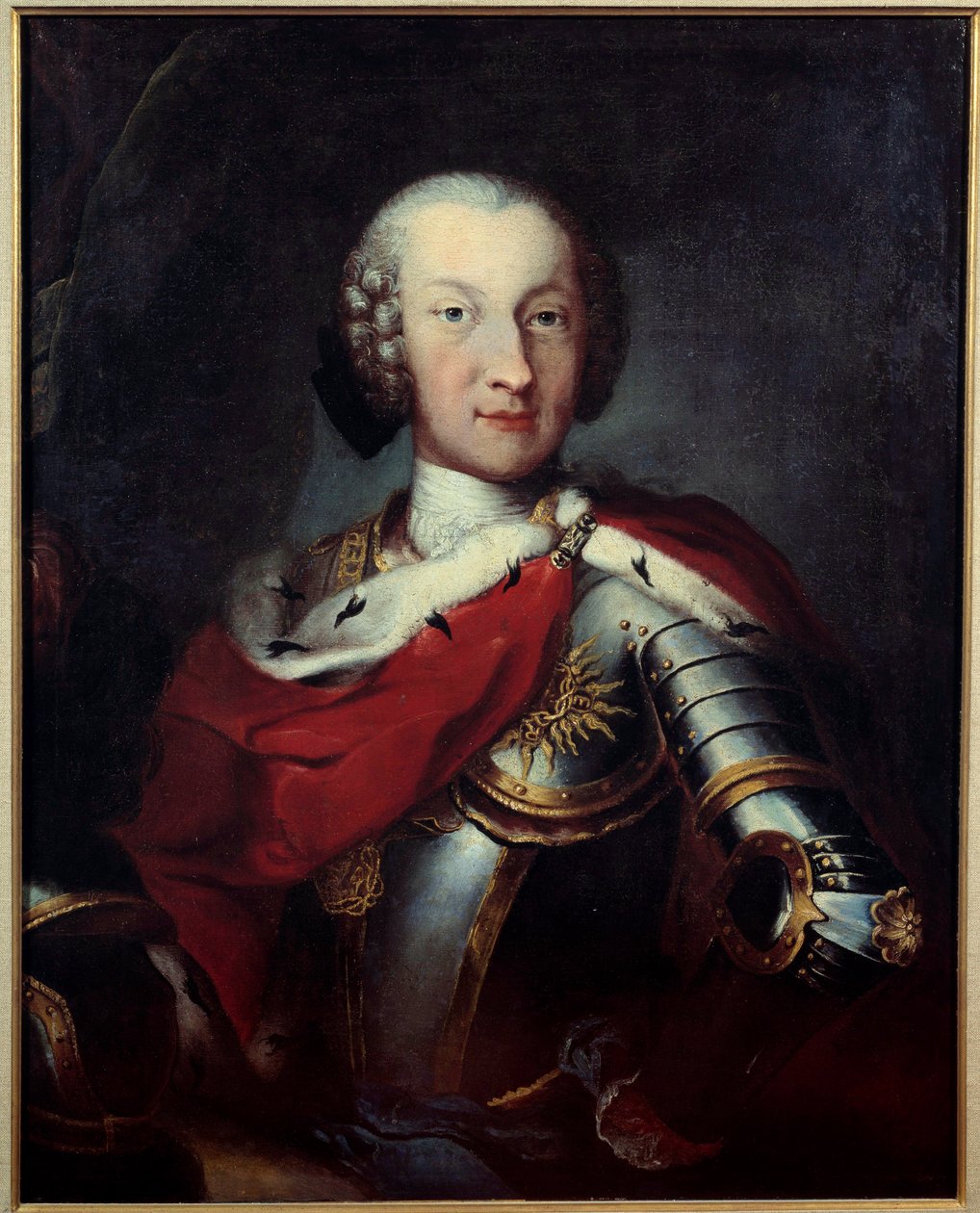 Portret van Charles Emmanuel III (1701-1773) Hertog van Savoye, Koning van Sardinië, Grootmeester van de Annunciade Anoniem schilderij. 18e eeuw Parijs, Museum van het Legioen van Eer door Unknown artist