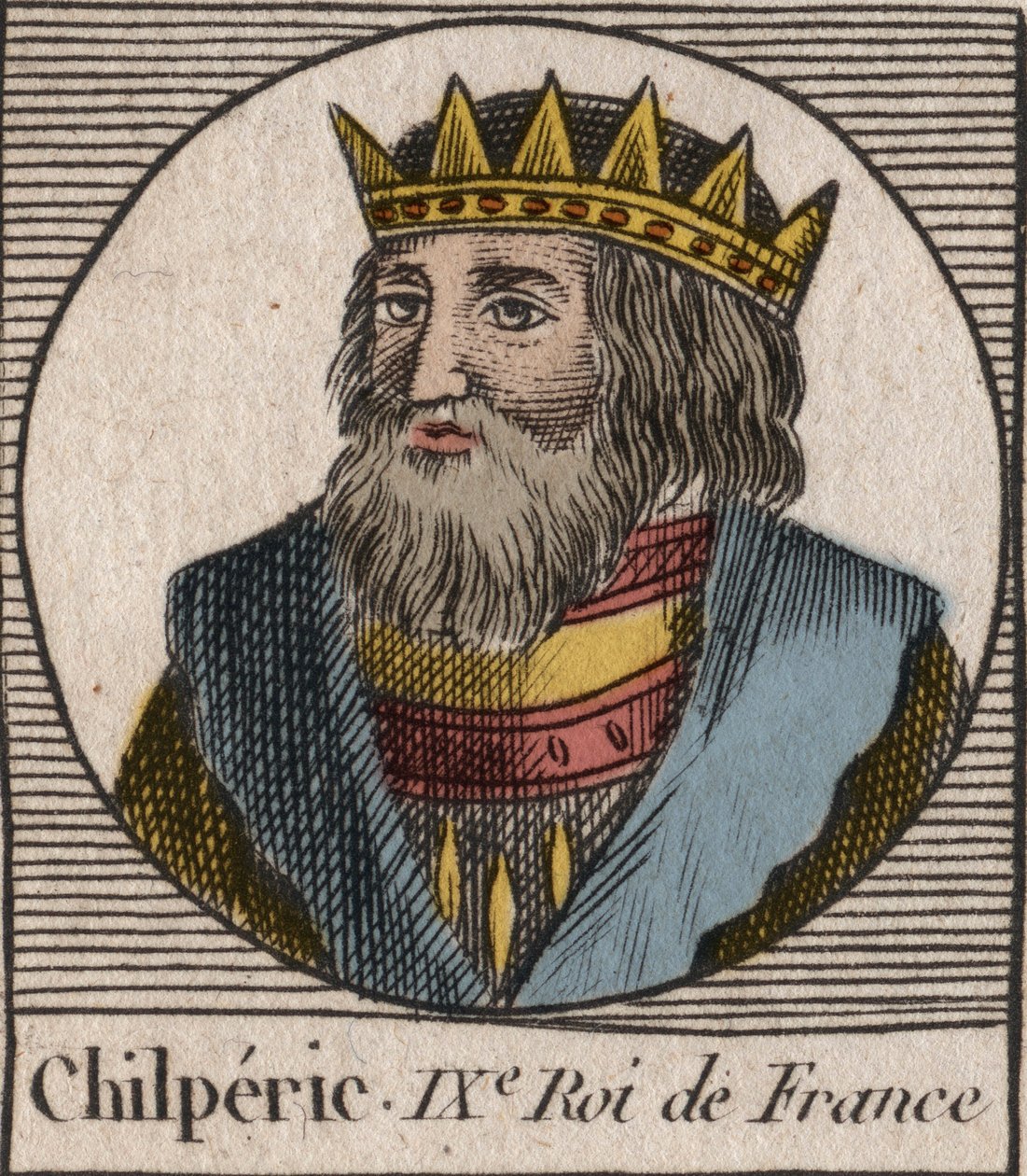 Portret van Chilperic I door Unknown artist