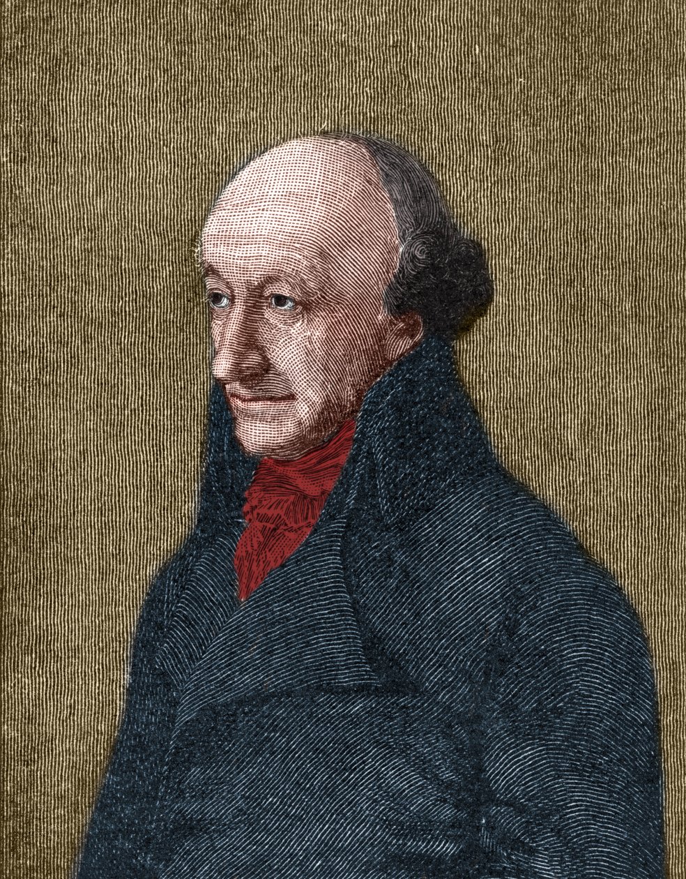Portret van Christoph Martin Wieland (1733-1813) Duits dichter, vertaler en redacteur door Unknown artist