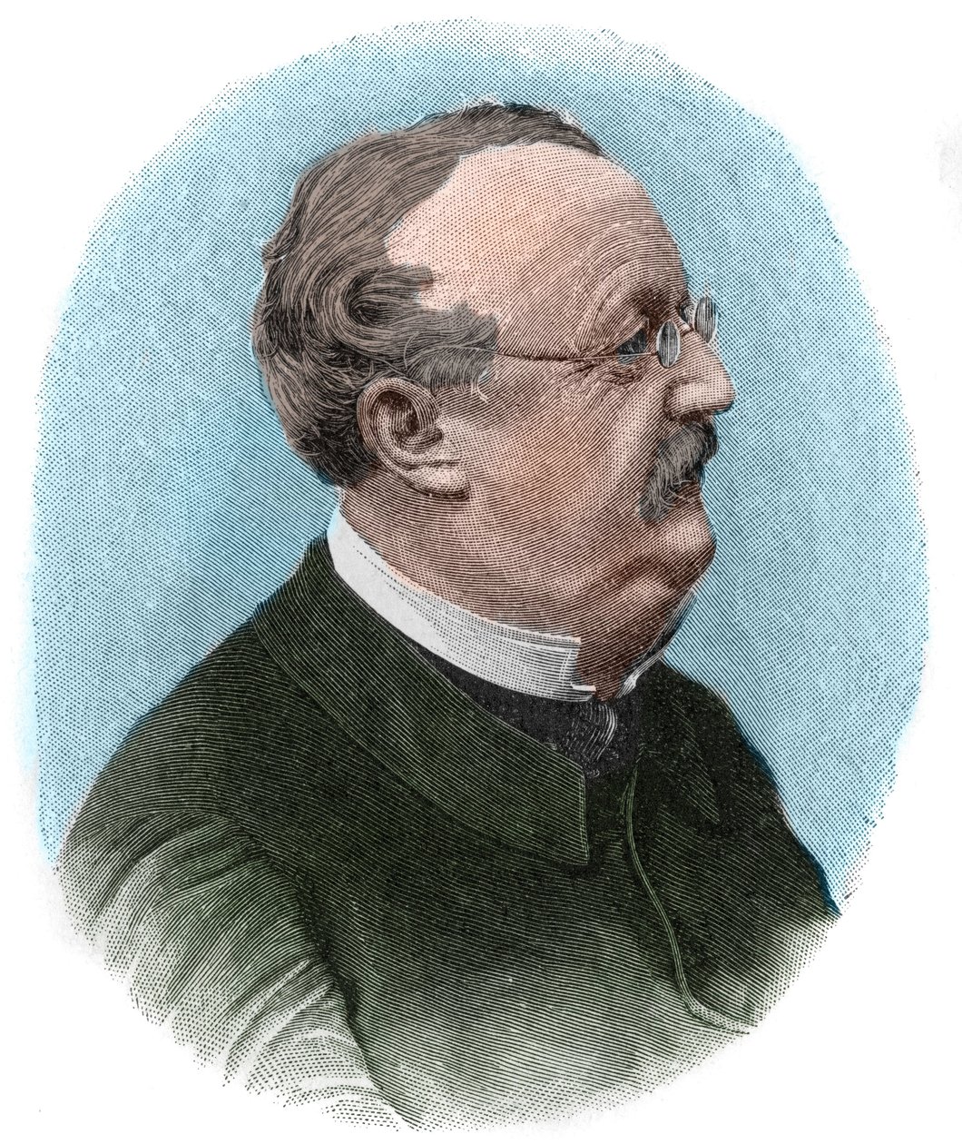 Portret van Conrad Ferdinand Meyer (1825-1898) Zwitserse dichter en schrijver in het Duits. door Unknown artist