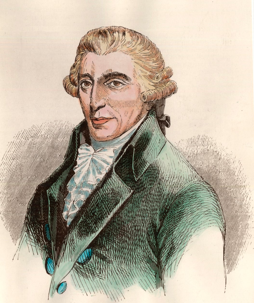 Portret van Franz Joseph Haydn (1732 - 1809), Oostenrijkse componist door Unknown artist
