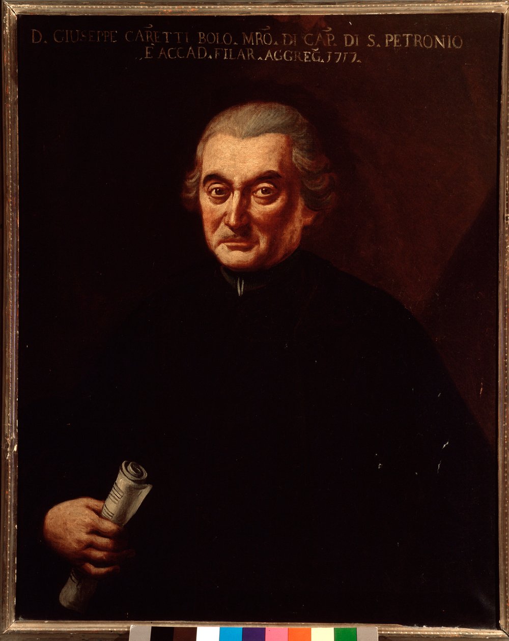 Portret van Giuseppe Maria Caretti (1690-1774) Italiaanse componist door Unknown artist