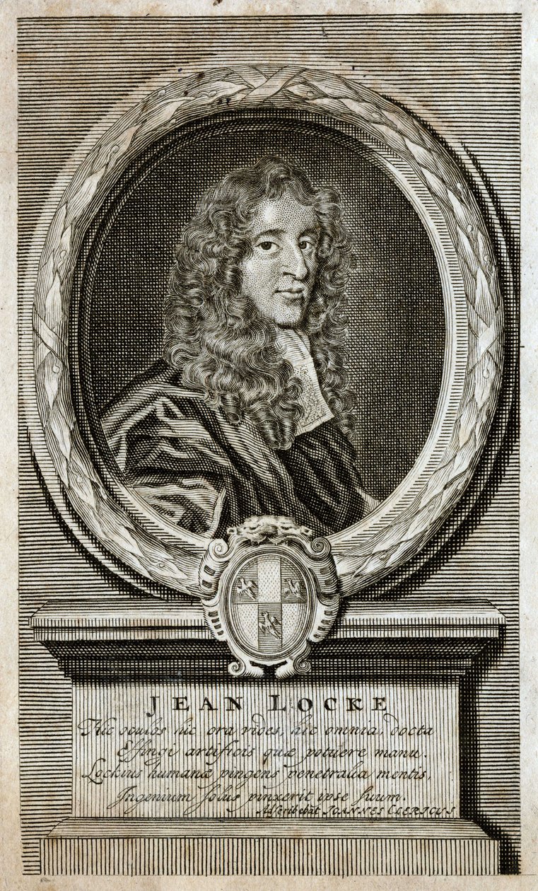 Portret van John Locke (1632 - 1704), Engelse filosoof door Unknown artist