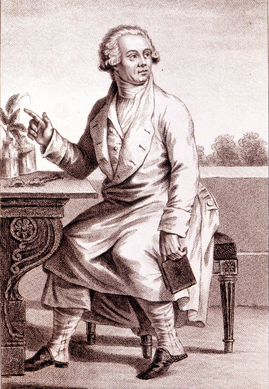 Portret van Lavoisier (1743-1794) door Unknown artist