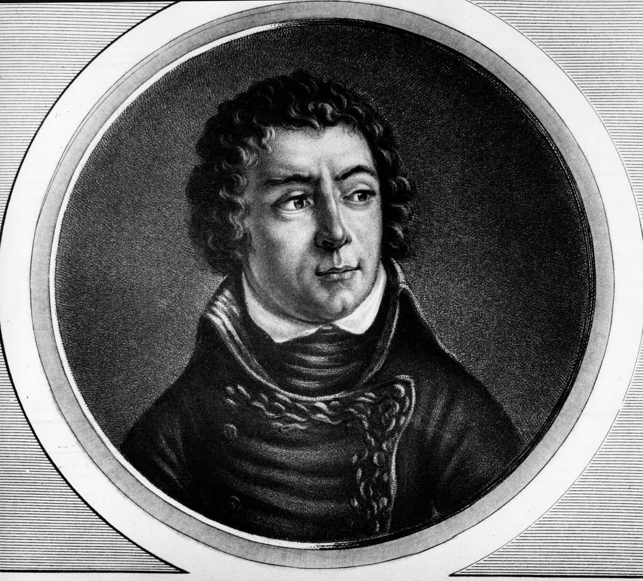Portret van Louis Alexandre Berthier, Prins van Neuchatel, Maarschalk van Frankrijk - Gravure in 