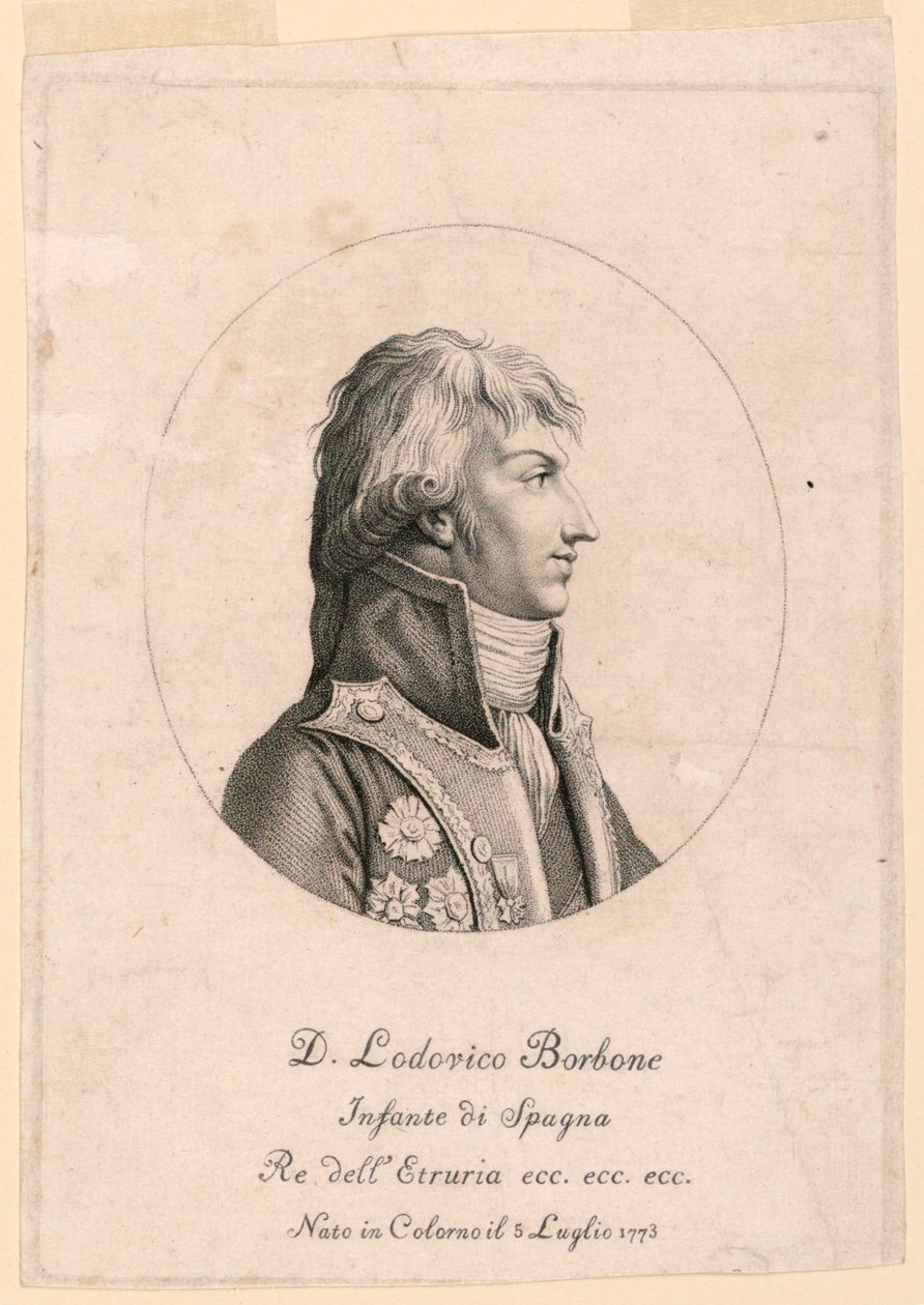 Portret van Louis Bourbon, Infanten van Spanje (1773- ) door Unknown artist