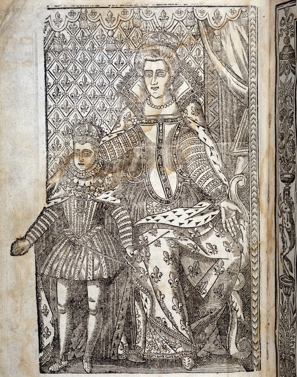 Portret van Lodewijk XIII kind en Maria de Medici door Unknown artist