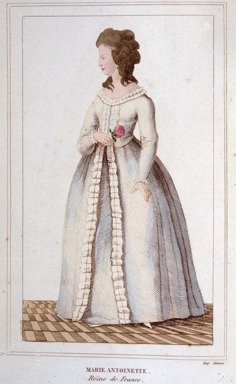 Portret van Marie Antoinette (1755-1793) (gravure 1830) door Unknown artist