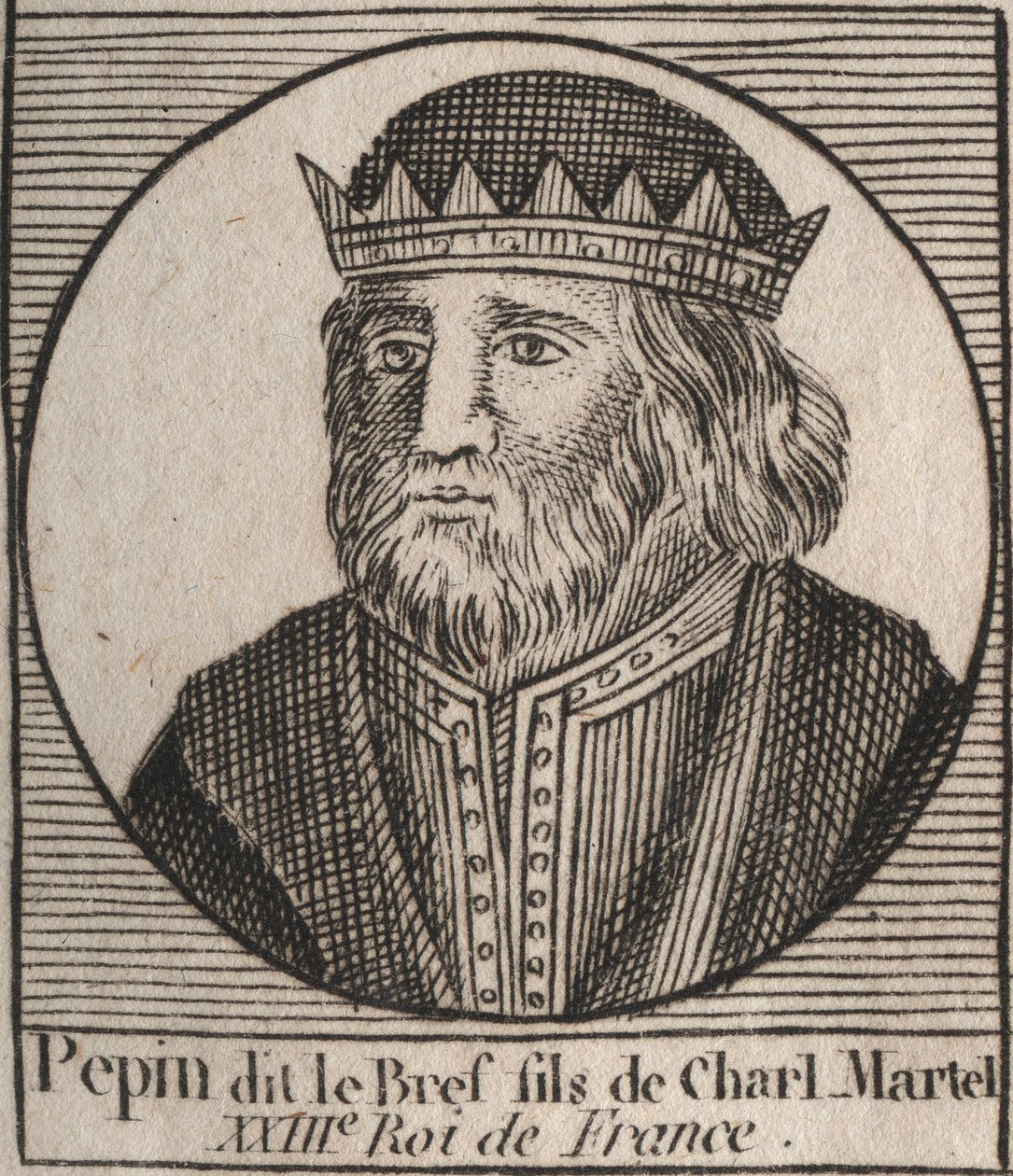 Portret van Pepijn III, bijgenaamd Pepijn de Korte door Unknown artist