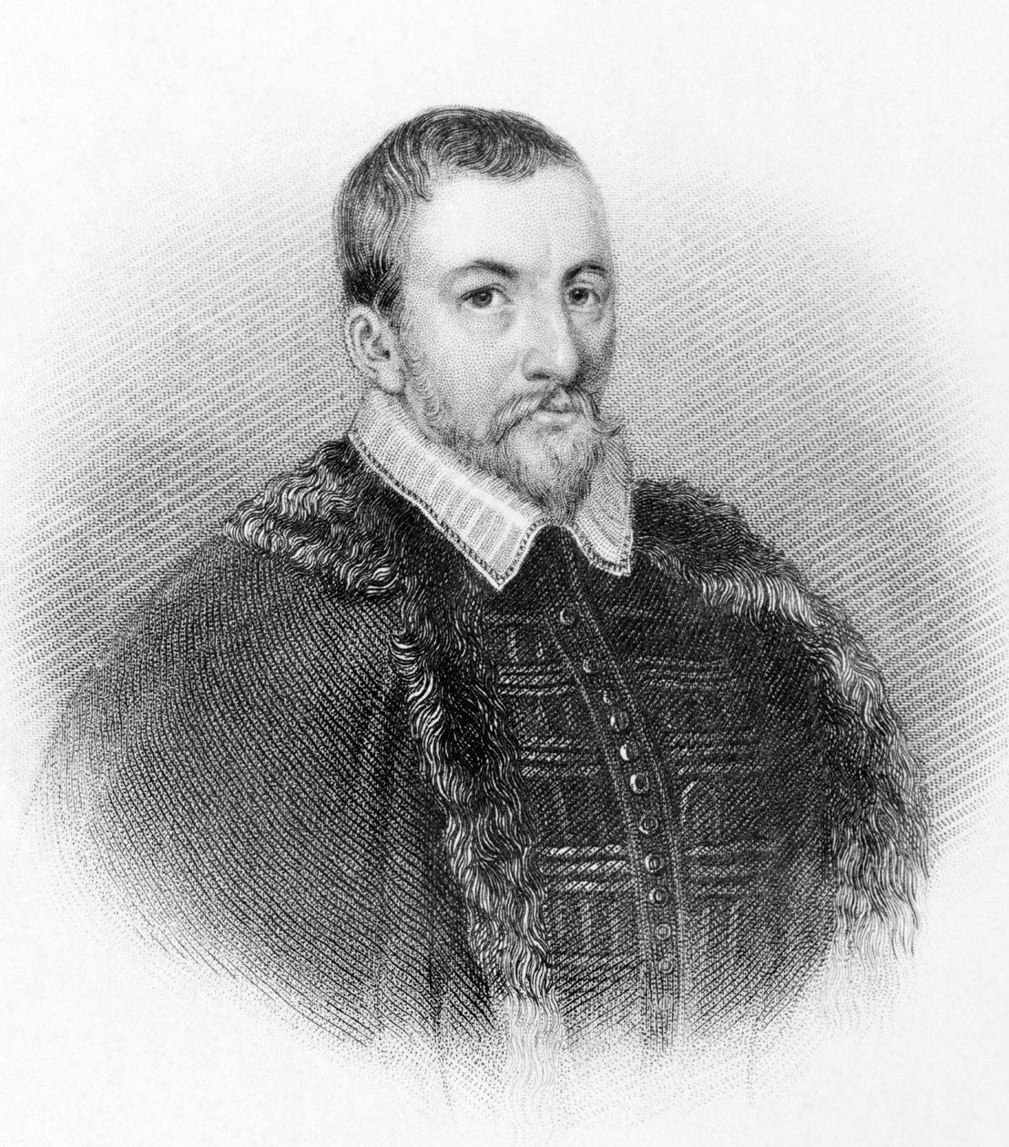 Portret van Sir Thomas Bodley. Engelse diplomaat en geleerde (1545-1613) door Unknown artist