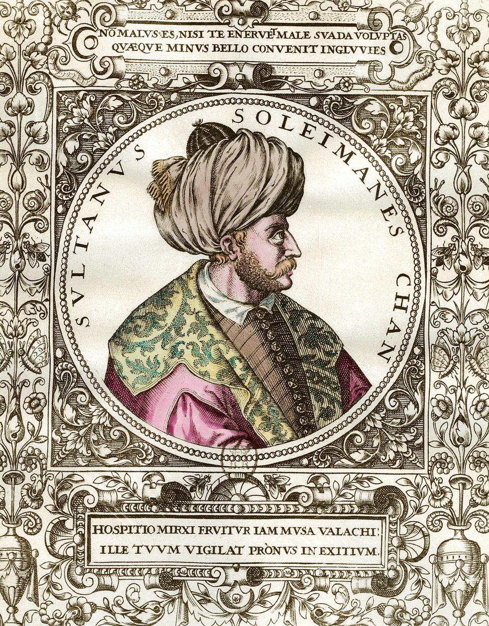Portret van Soliman de Grote (1494 - 1566) Sultan Ottomaans door Unknown artist