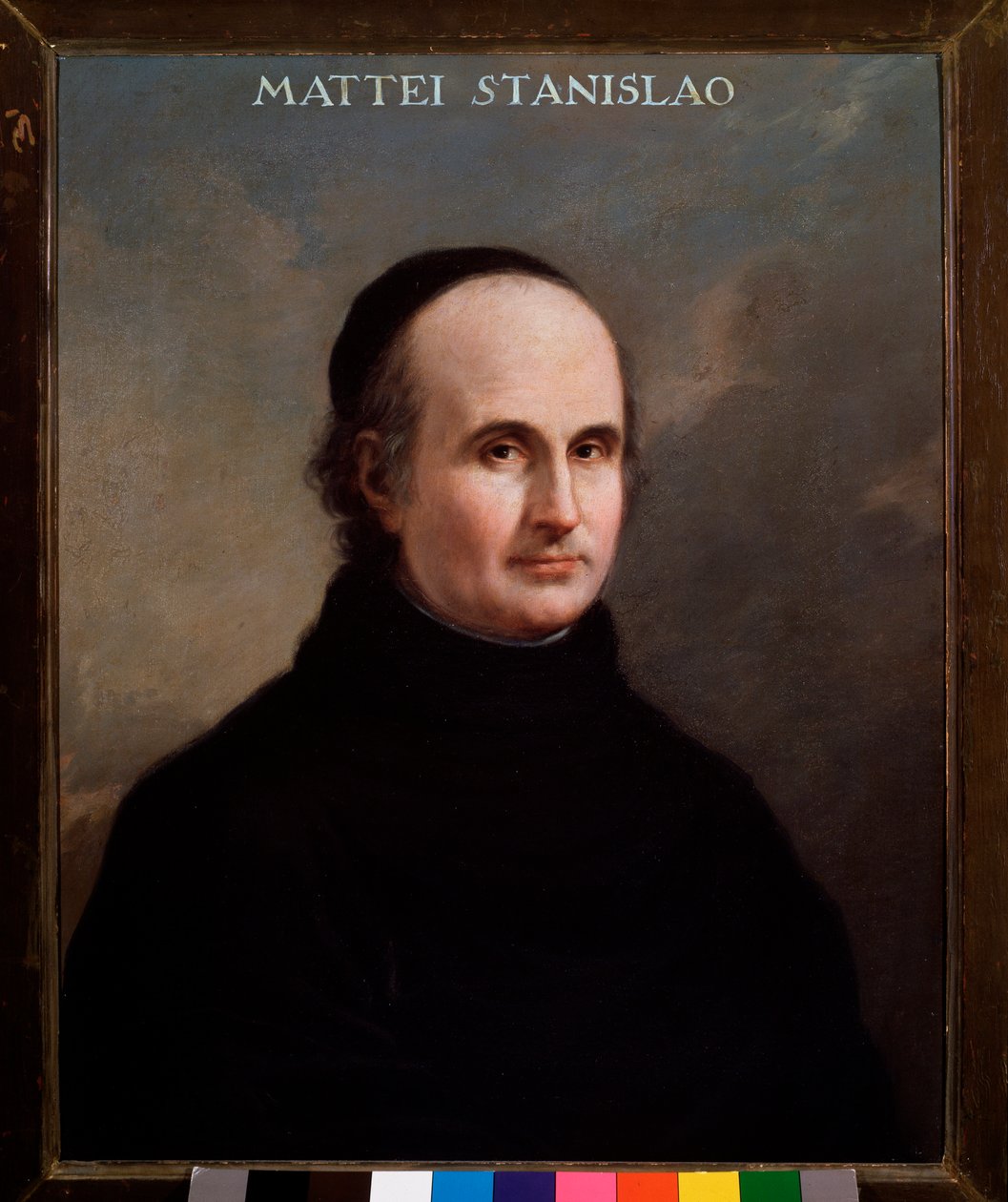 Portret van Stanislao Mattei (1750-1825) Italiaanse componist door Unknown artist