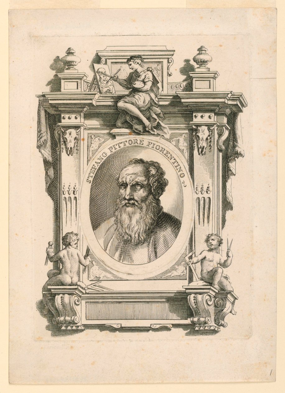 Portret van Stefano Fiorentino door Unknown artist