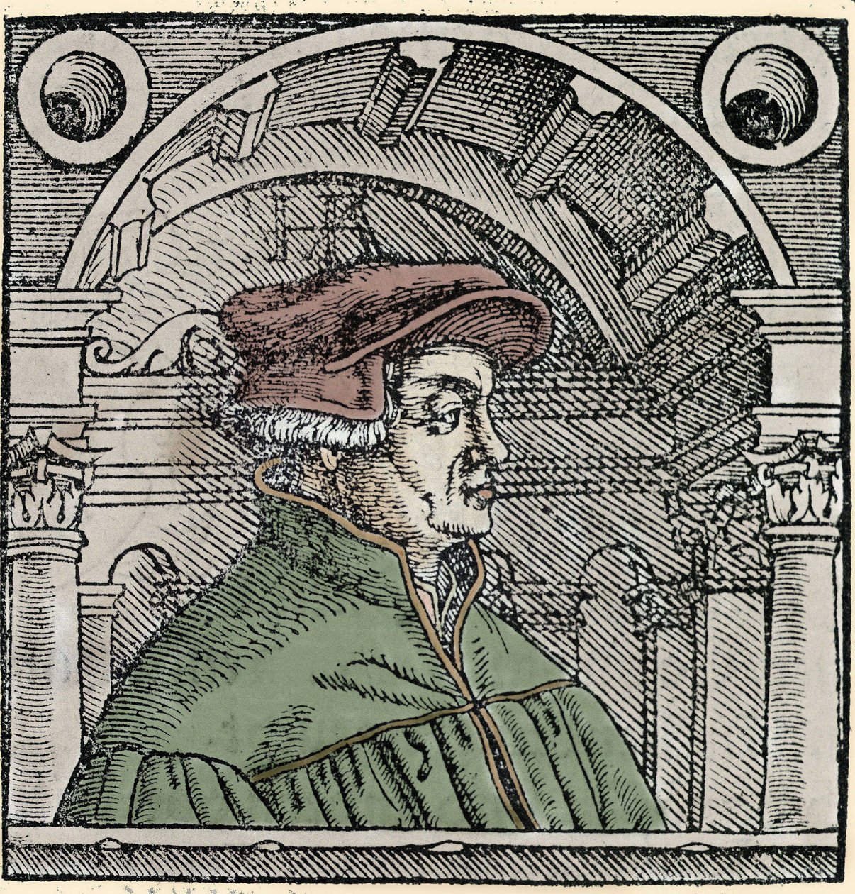 Portret van Ulrich Zwingli (1484 - 1531), Zwitserse religieuze hervormer. door Unknown artist