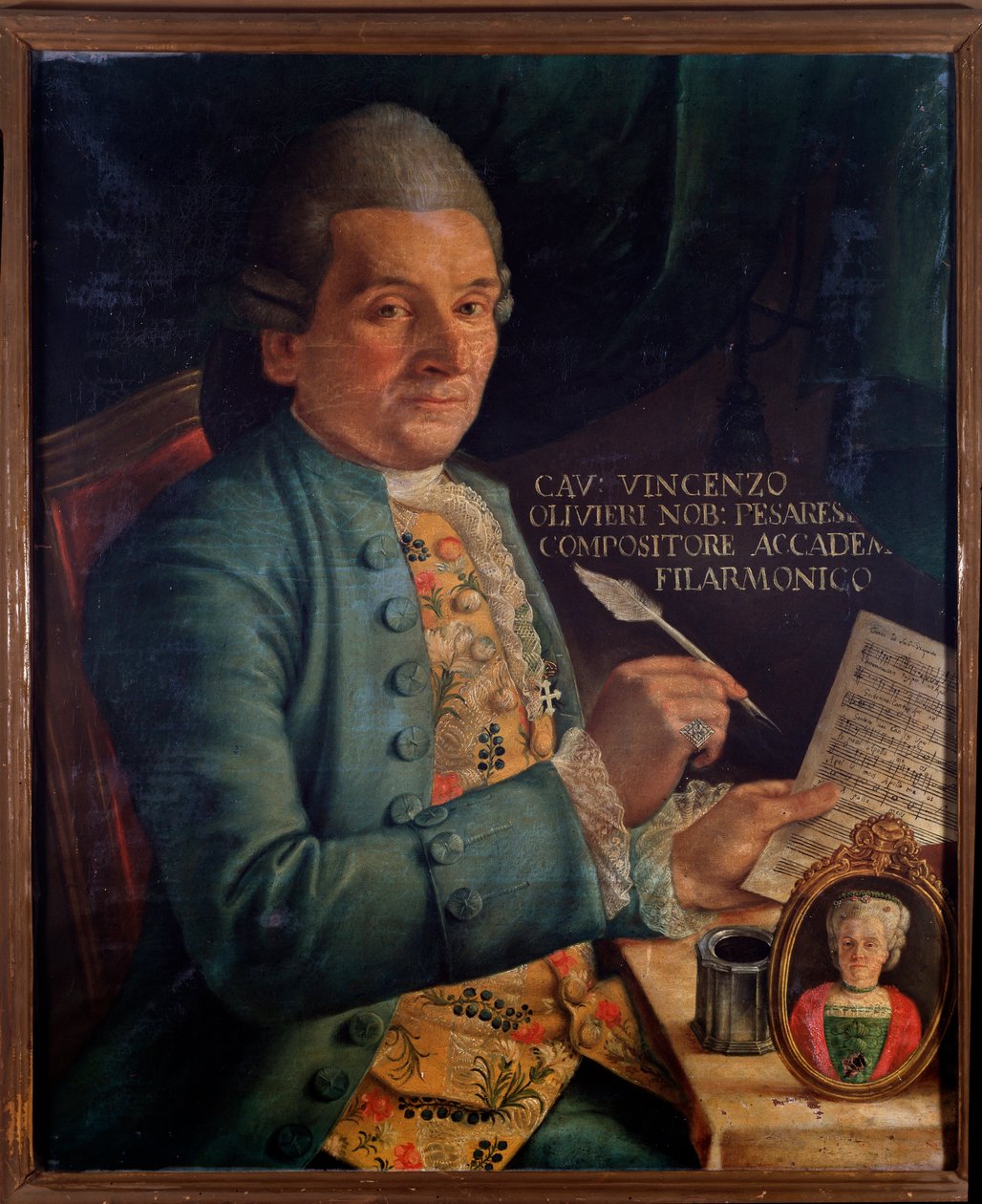 Portret van Vincenzo Olivieri, Italiaanse componist door Unknown artist