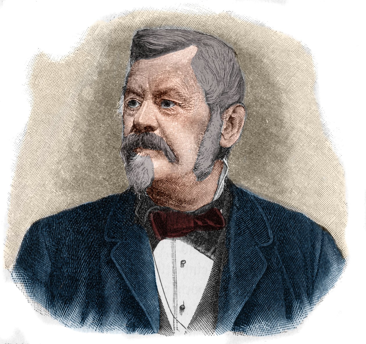 Portret van Wilhelm Jordan (1842-1899), Duitse geodeet. door Unknown artist