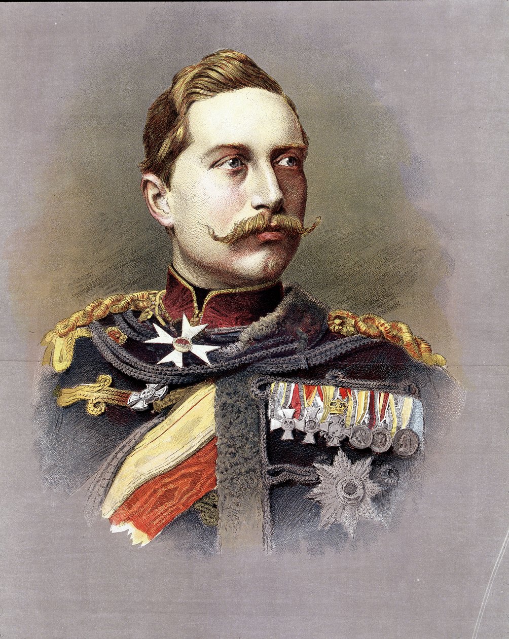 Portret van Willem II (1859 - 1941) door Unknown artist