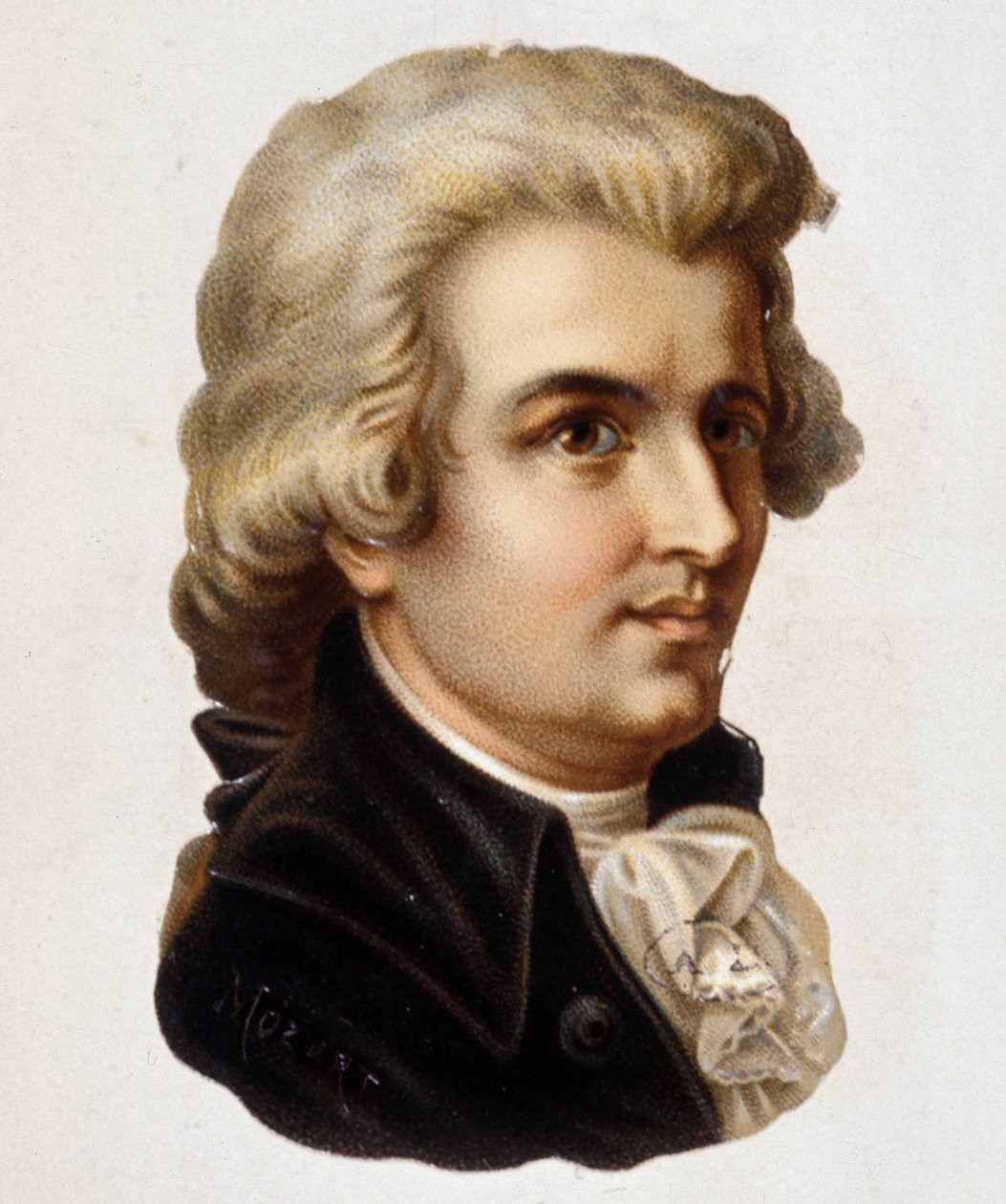 Portret van Wolfgang Amadeus Mozart (1756-1791) door Unknown artist