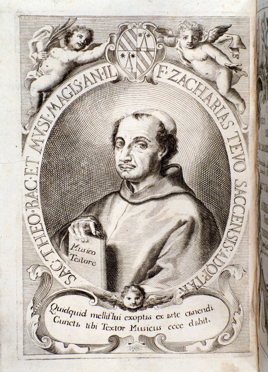 Portret van Zaccaria Tevo uit Il musico testore door Unknown artist