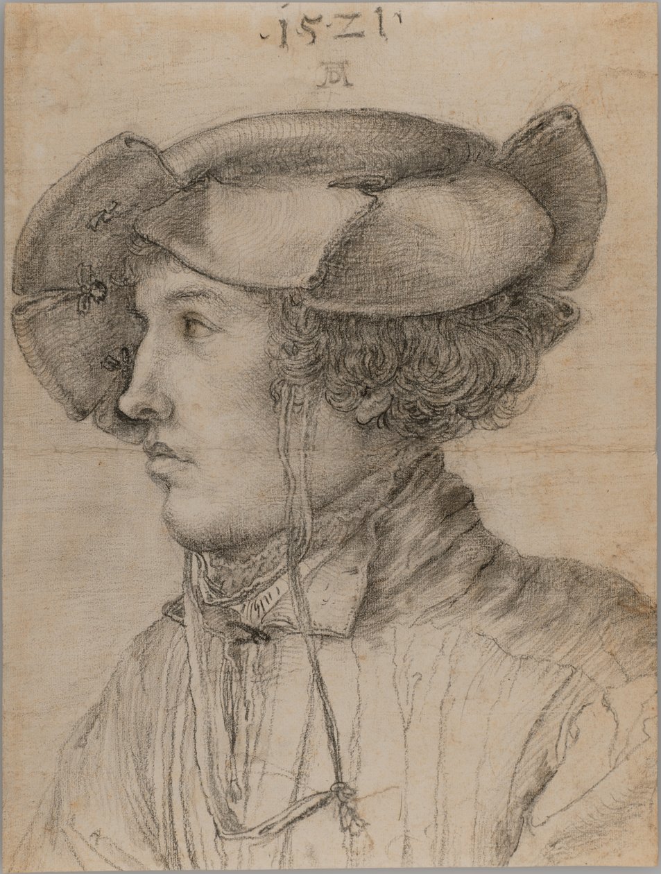Portret van een jonge man door Unknown artist