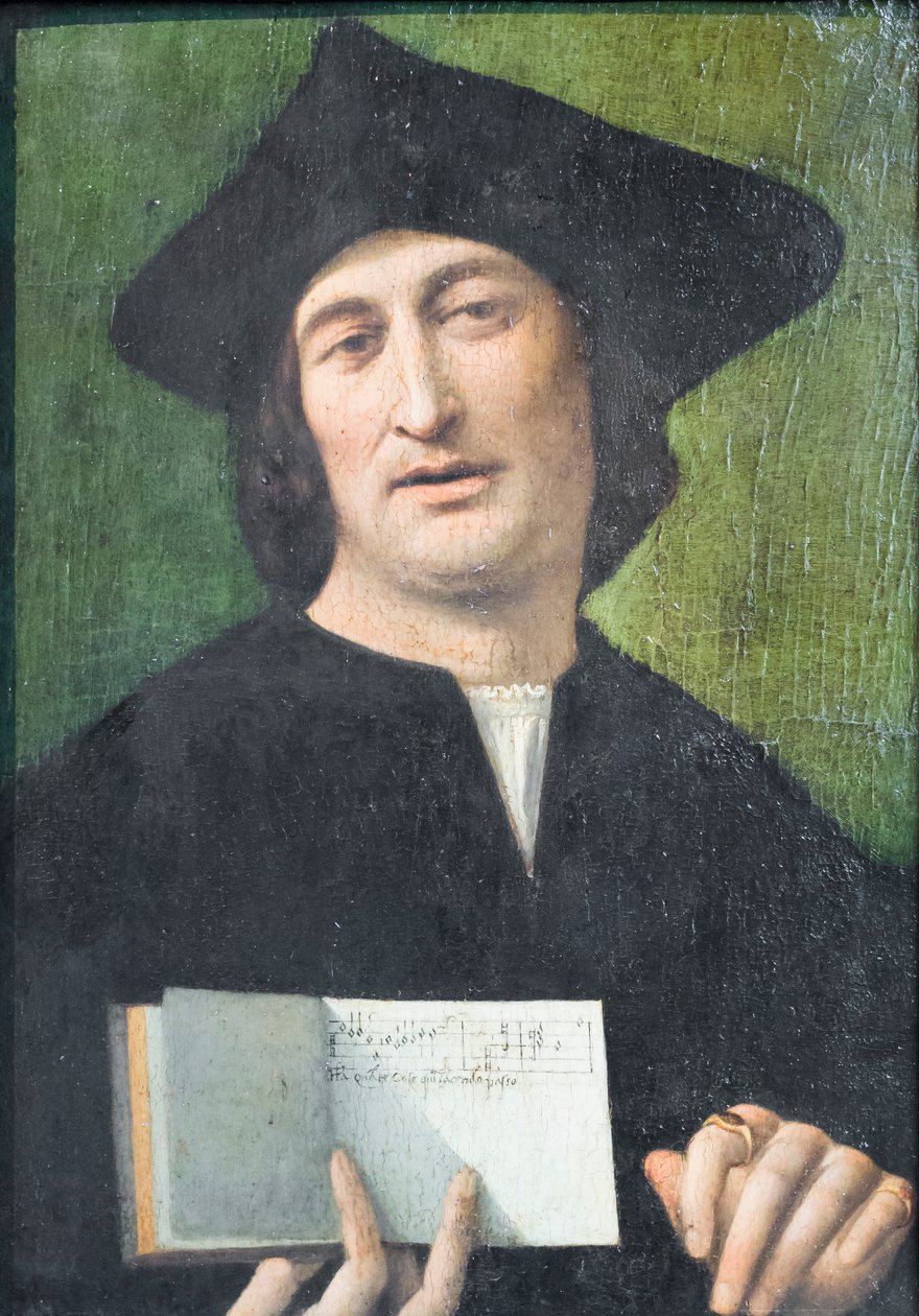 Portret van een zanger door Unknown artist