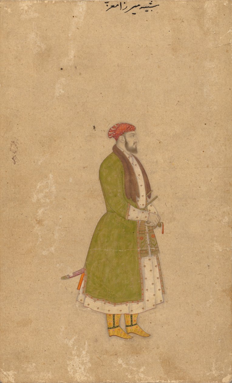 Portret van de hoveling Mirza Muizz door Unknown artist