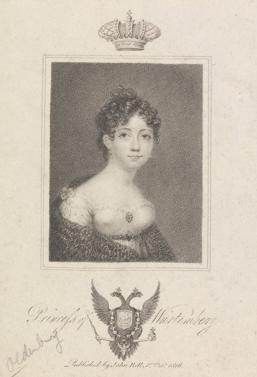 Prinses van Württemberg door Unknown artist
