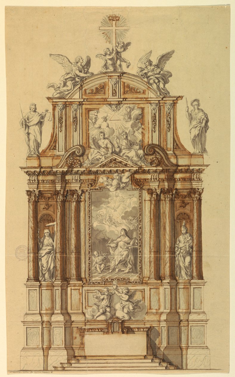 Project voor een altaar door Unknown artist