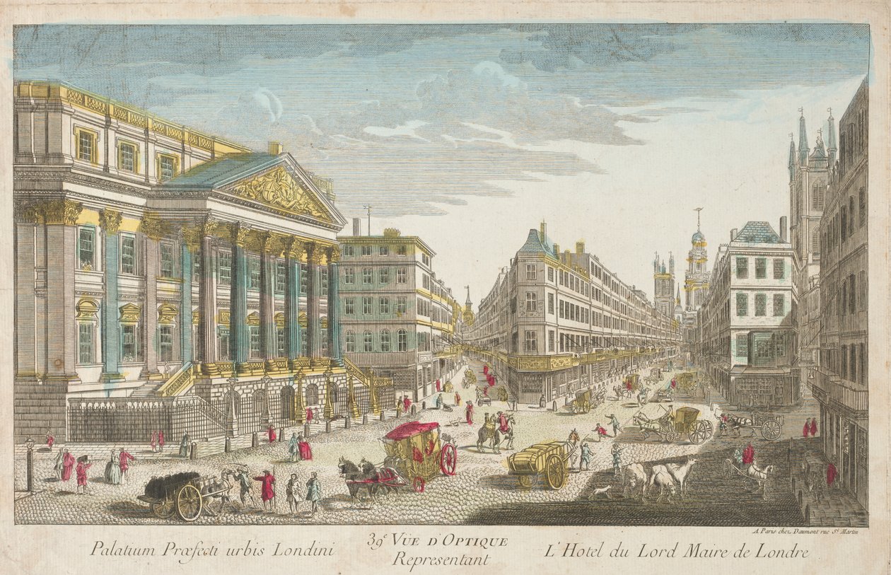 Residentie van de Lord Mayor van Londen door Unknown artist
