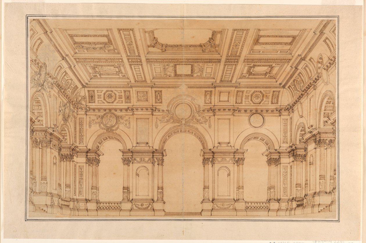Kamer in een paleis door Unknown artist