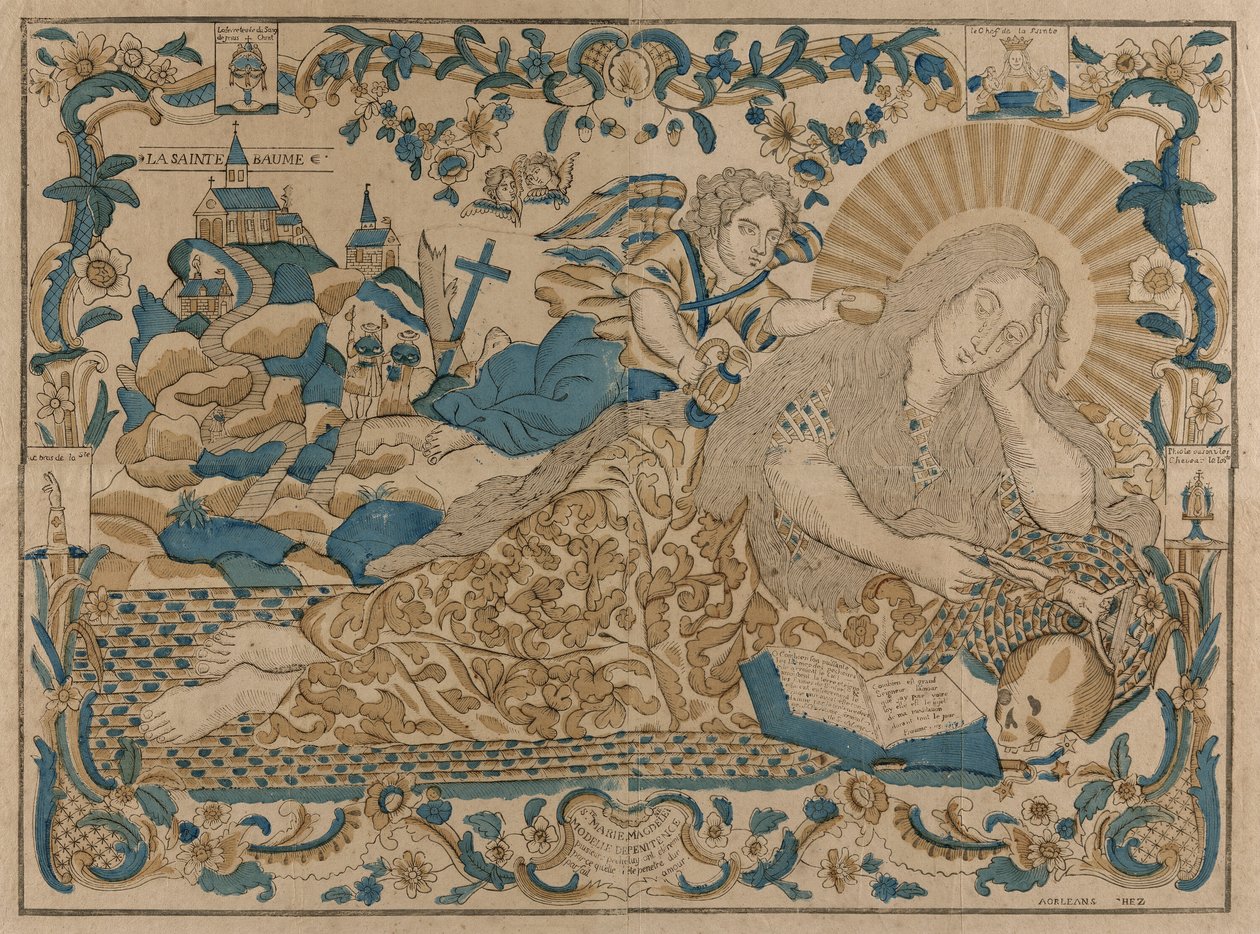 Heilige Maria Magdalena, Model van Boetedoening door Unknown artist