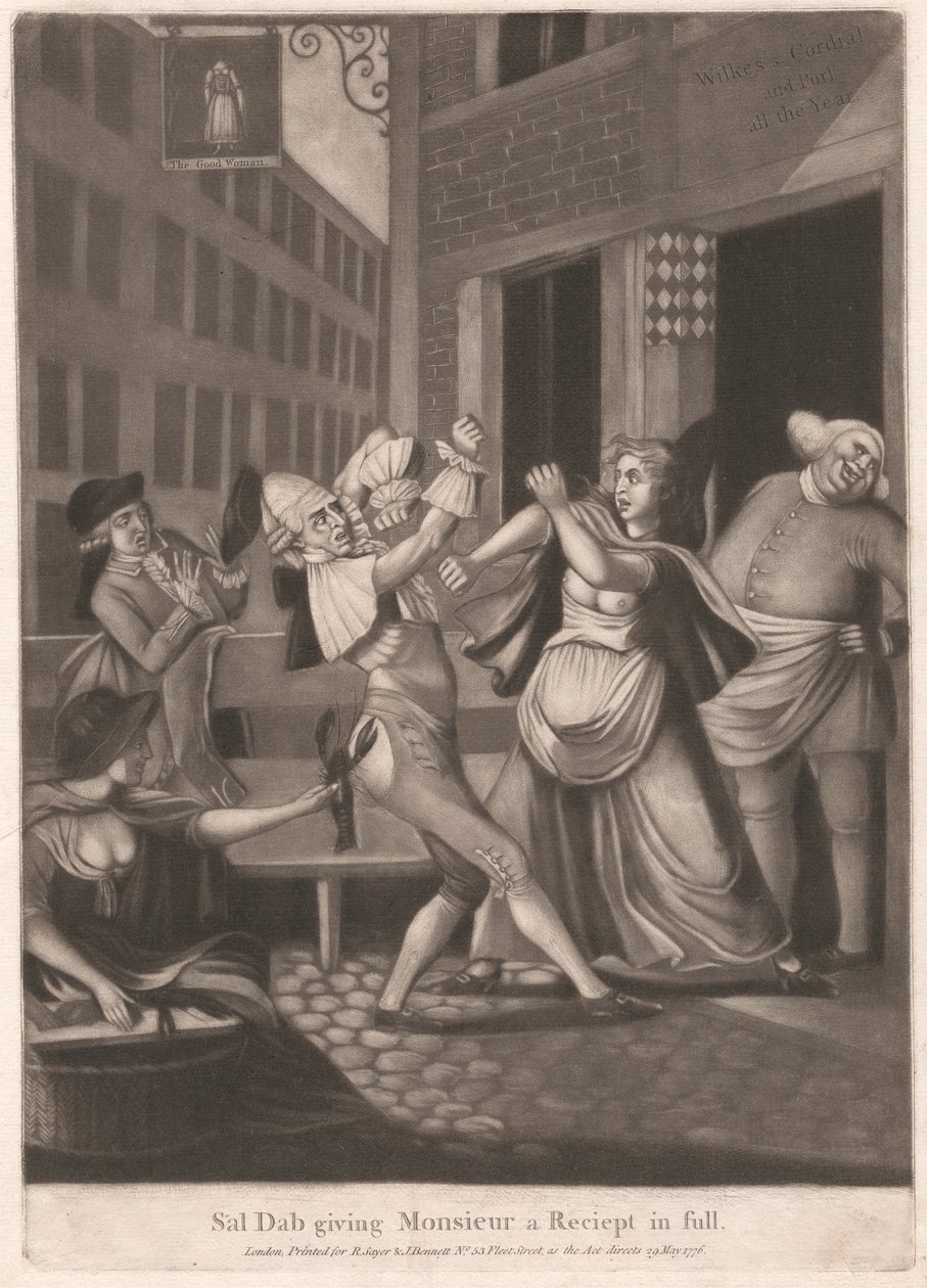 Sal Dab geeft Monsieur een Volledige Ontvangst door Unknown artist