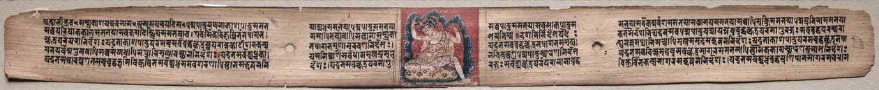 Samantabhadra die wolken van dingen spint: Folio 22 (recto), uit een Gandavyuha-soetra (Schrift van de Opperste Array) door Unknown artist