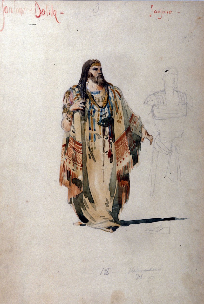Samson kostuum voor de opera 