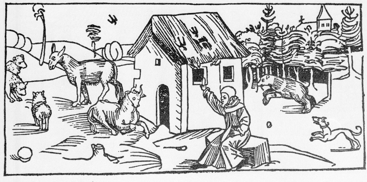 San Marinus. Gravure uit 