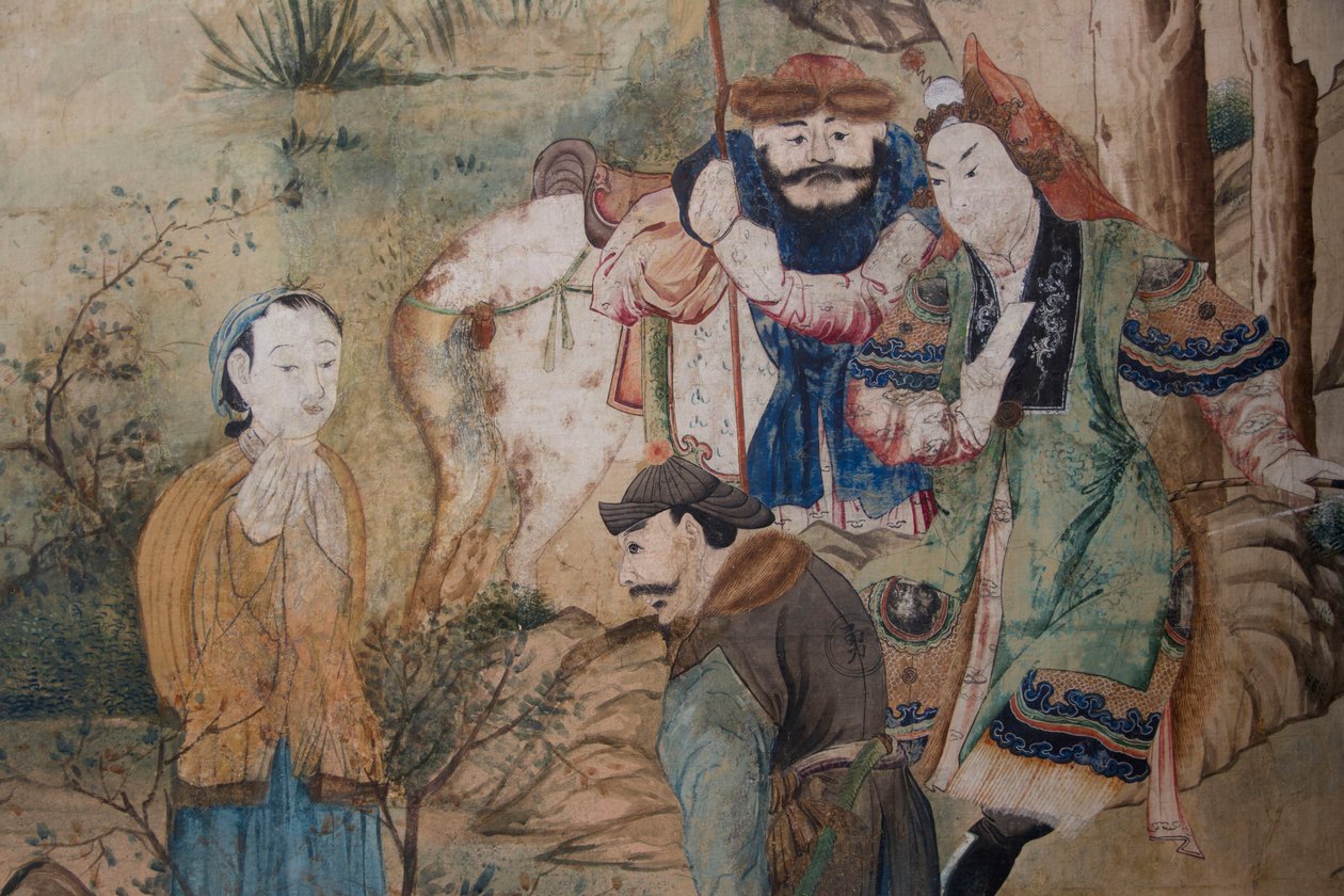 Scènes uit het dagelijks leven in China (detail) door Unknown artist