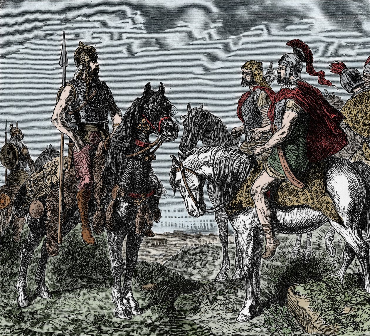 Tweede Punische Oorlog: Galliërs weigeren Hannibal te steunen door Unknown artist