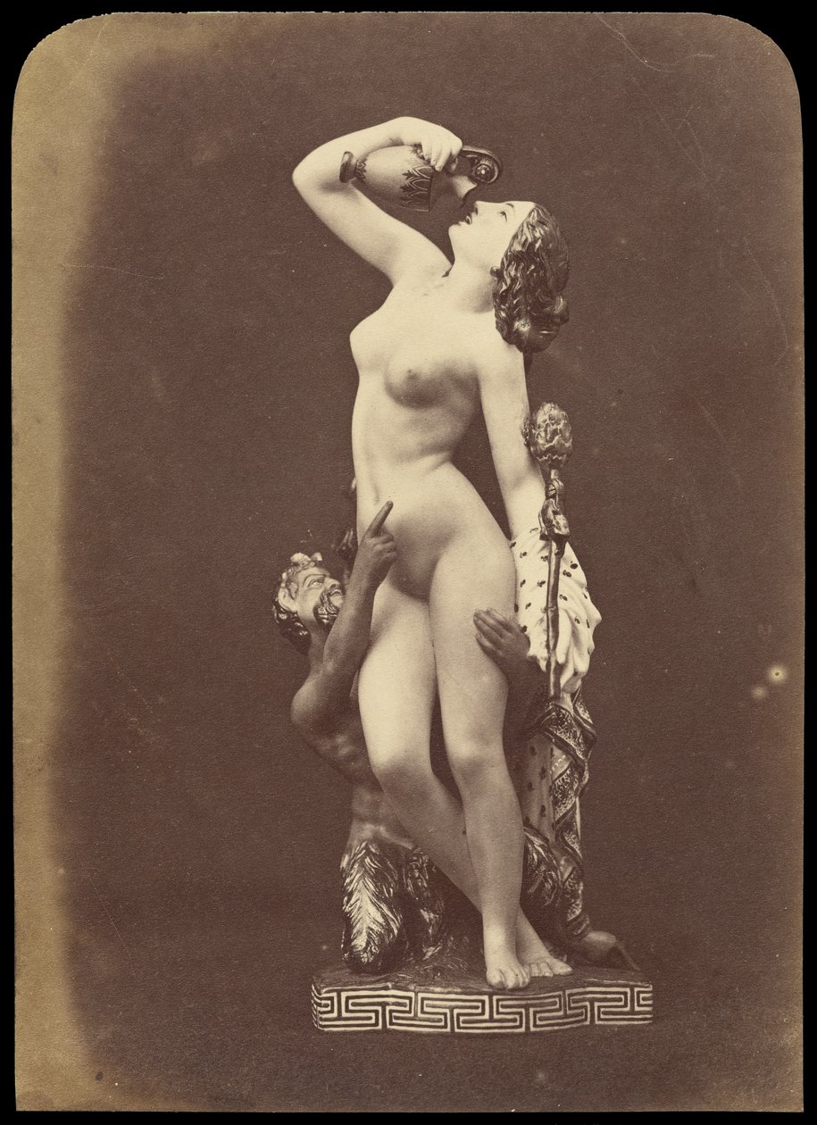 [Beeld van vrouw en sater]. door Unknown artist