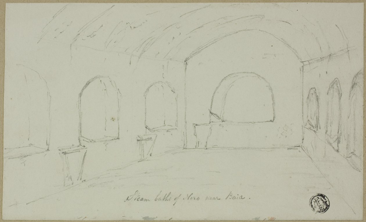 Stoombaden van Nero bij Baiae door Unknown artist