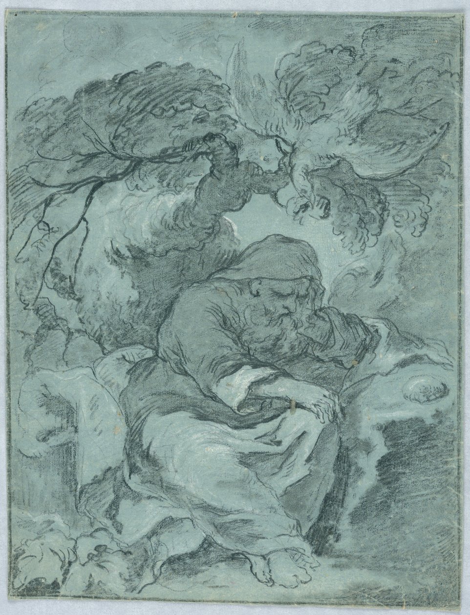 Studie voor St. Paulus de kluizenaar door Unknown artist