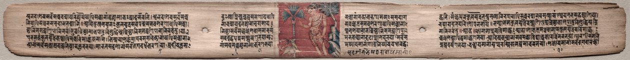 Sudhana en een antilope: Folio 73 (recto), uit een Gandavyuha-soetra (Schrift van de Opperste Array) door Unknown artist