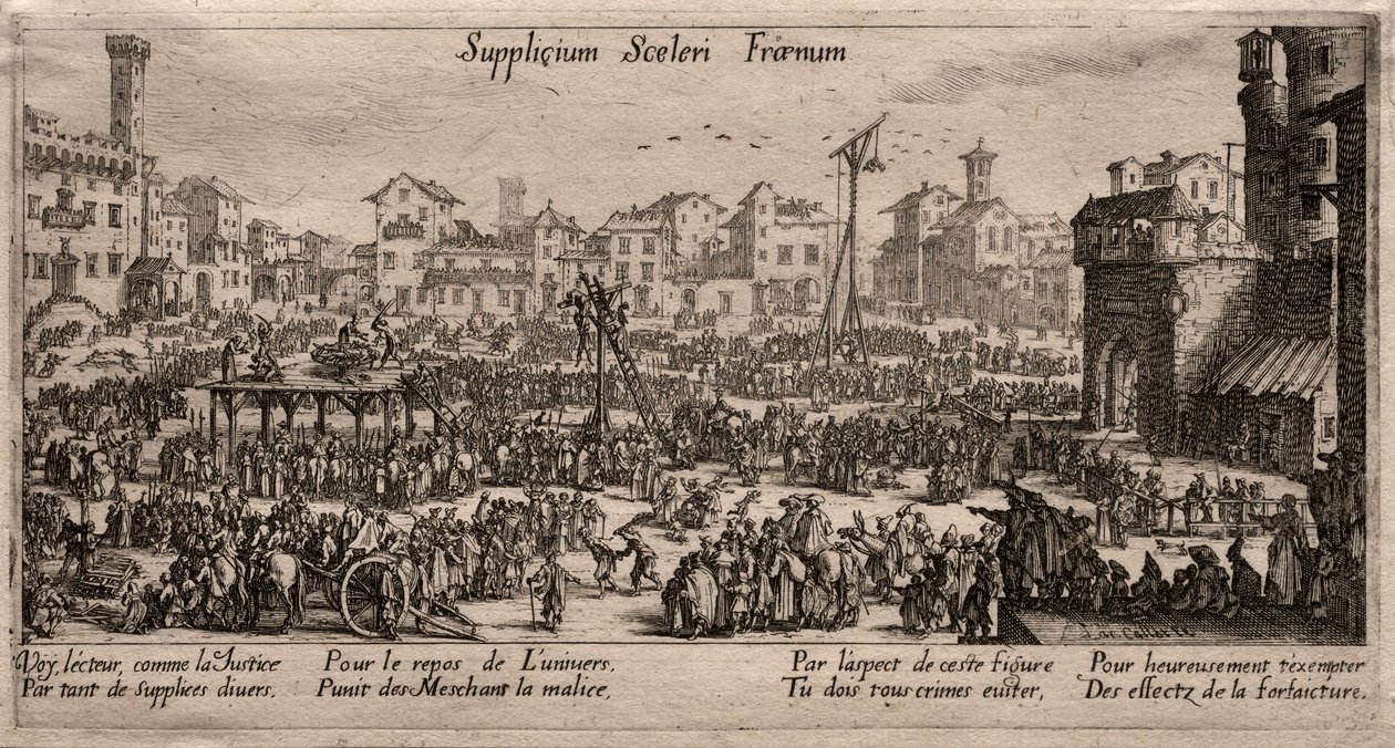 Supplicium sceleri Fraenum (De Straffen) door Unknown artist