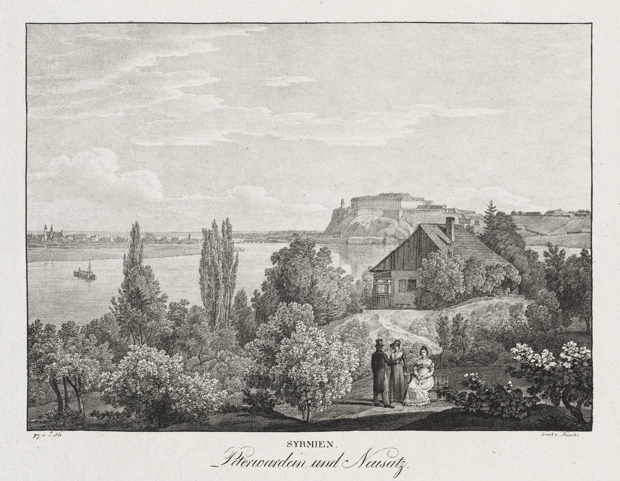 Syrmië, Peterwardein en Neusatz door Unknown artist
