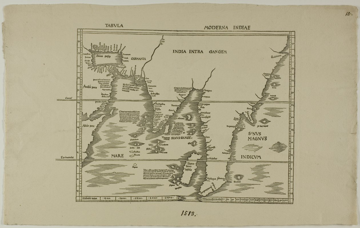 Tabula Moderna Indiae door Unknown artist
