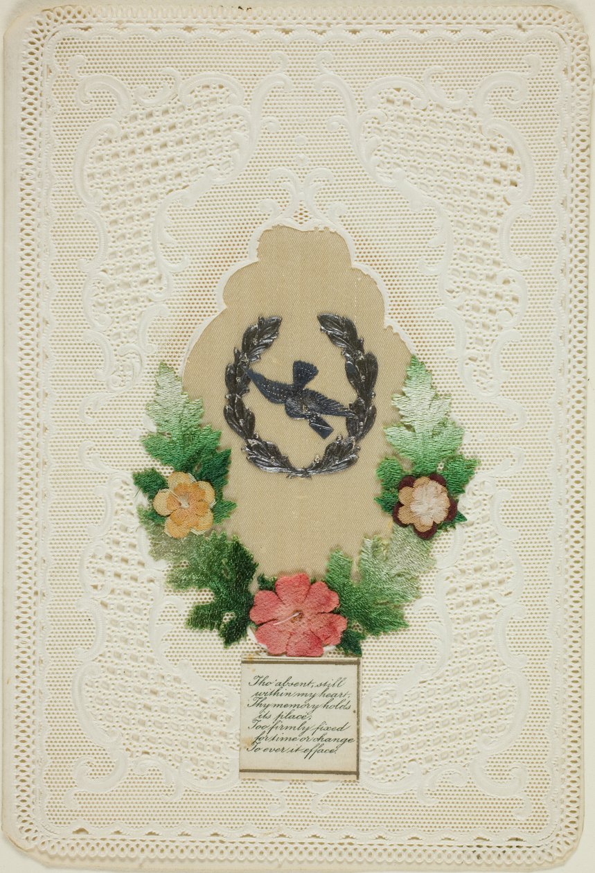 De afwezige nog steeds in mijn hart (valentijn) door Unknown artist