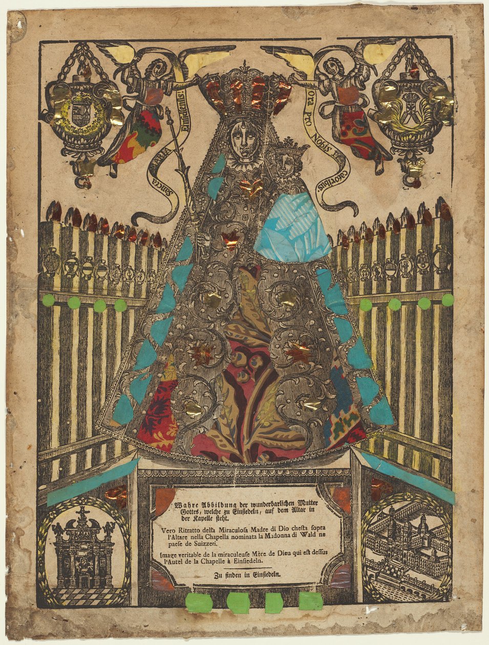 De aanbidding van de Einsiedeln Madonna door Unknown artist